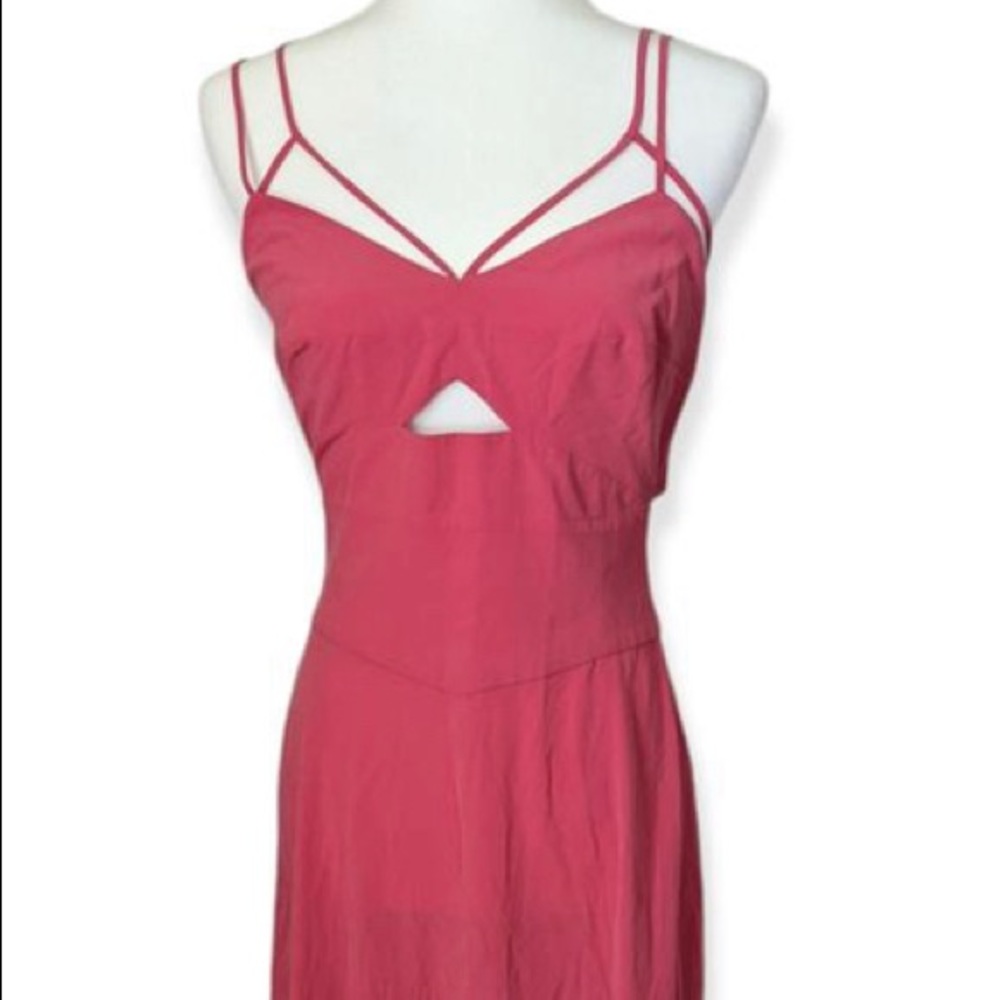 L' Agence Elsa Multi Strap Cut Out Dress
